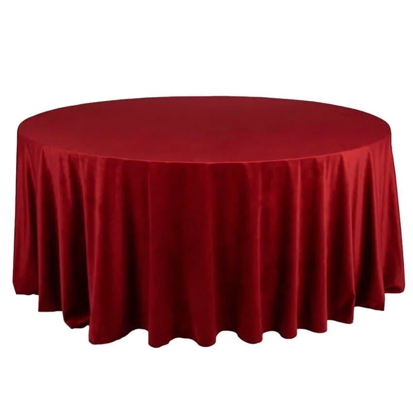 Runde Tischdecke - Bordeauxrot