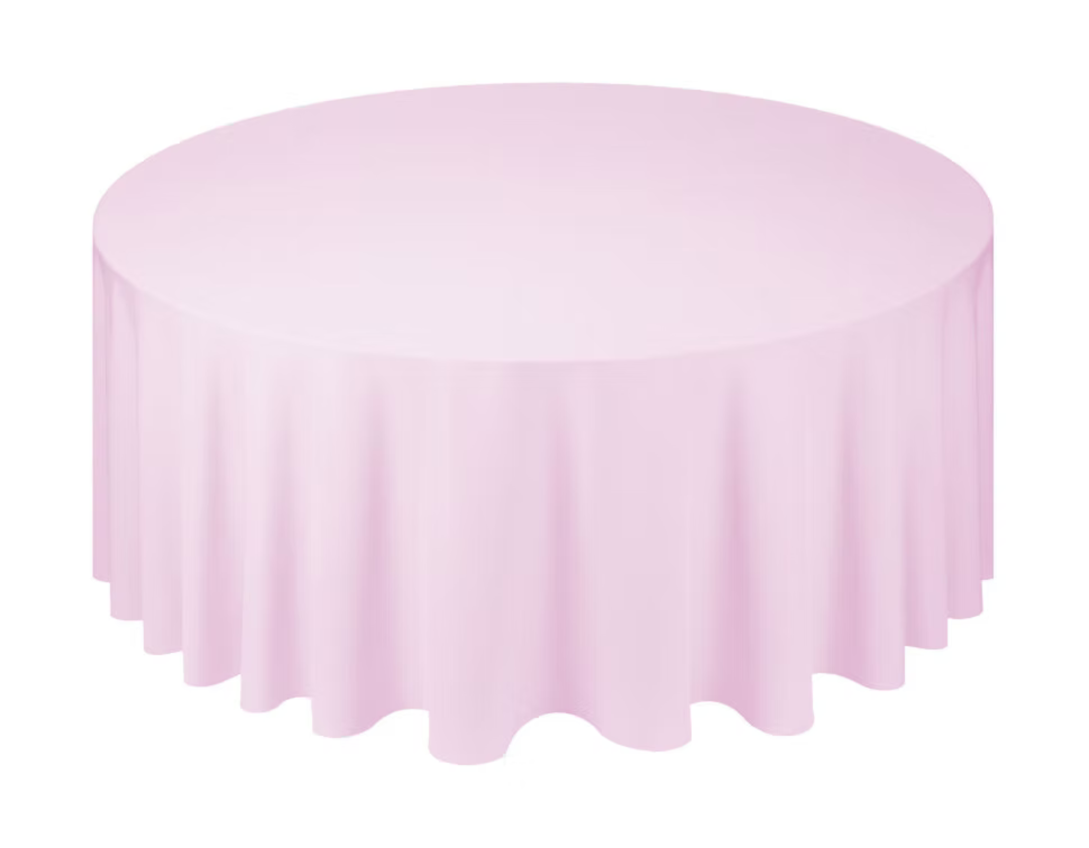 Runde Tischdecke - Babyrosa