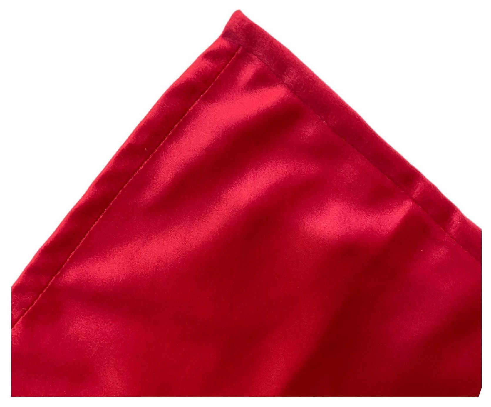 Serviette aus Samt - Rot
