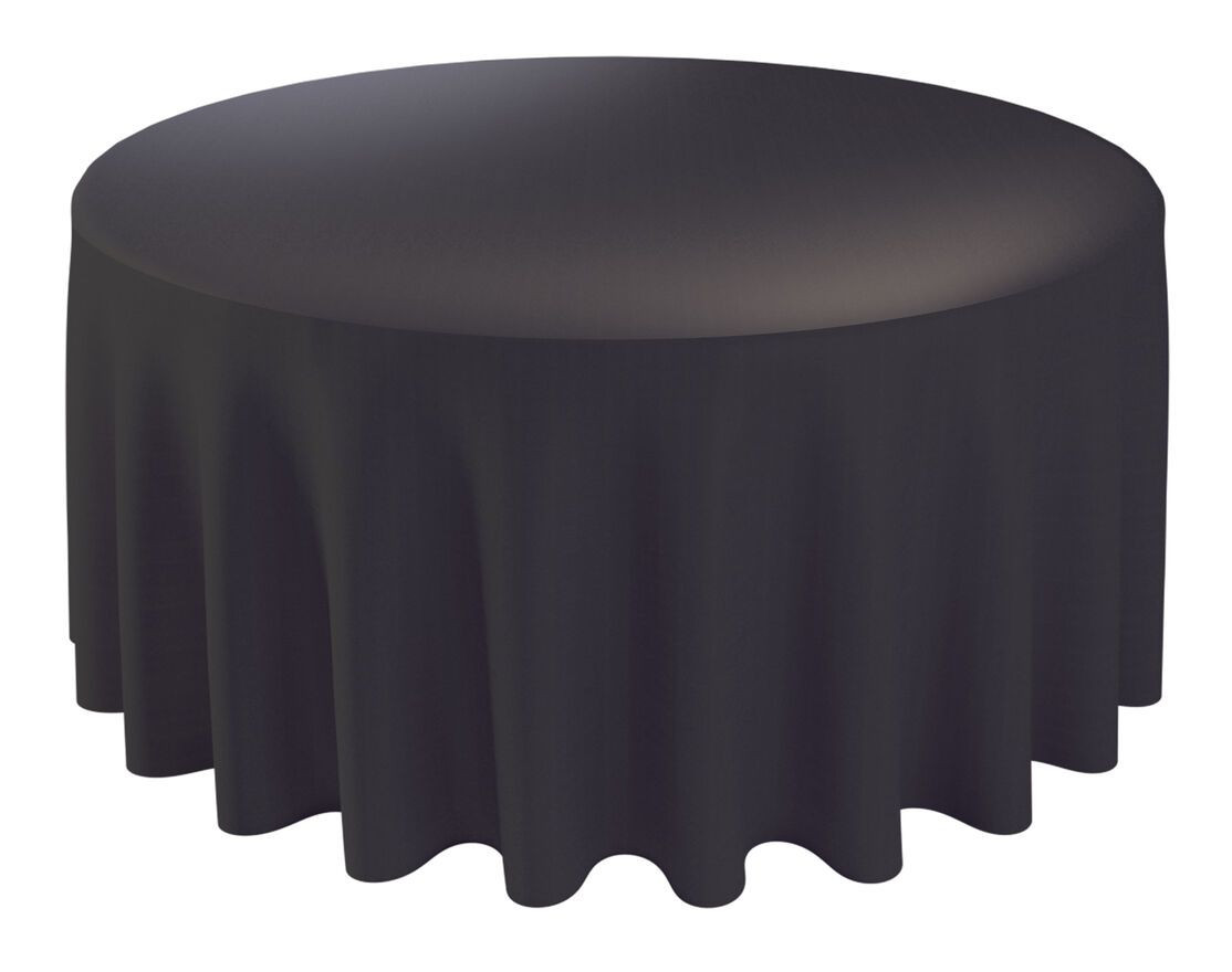 Runde Tischdecke - Schwarz