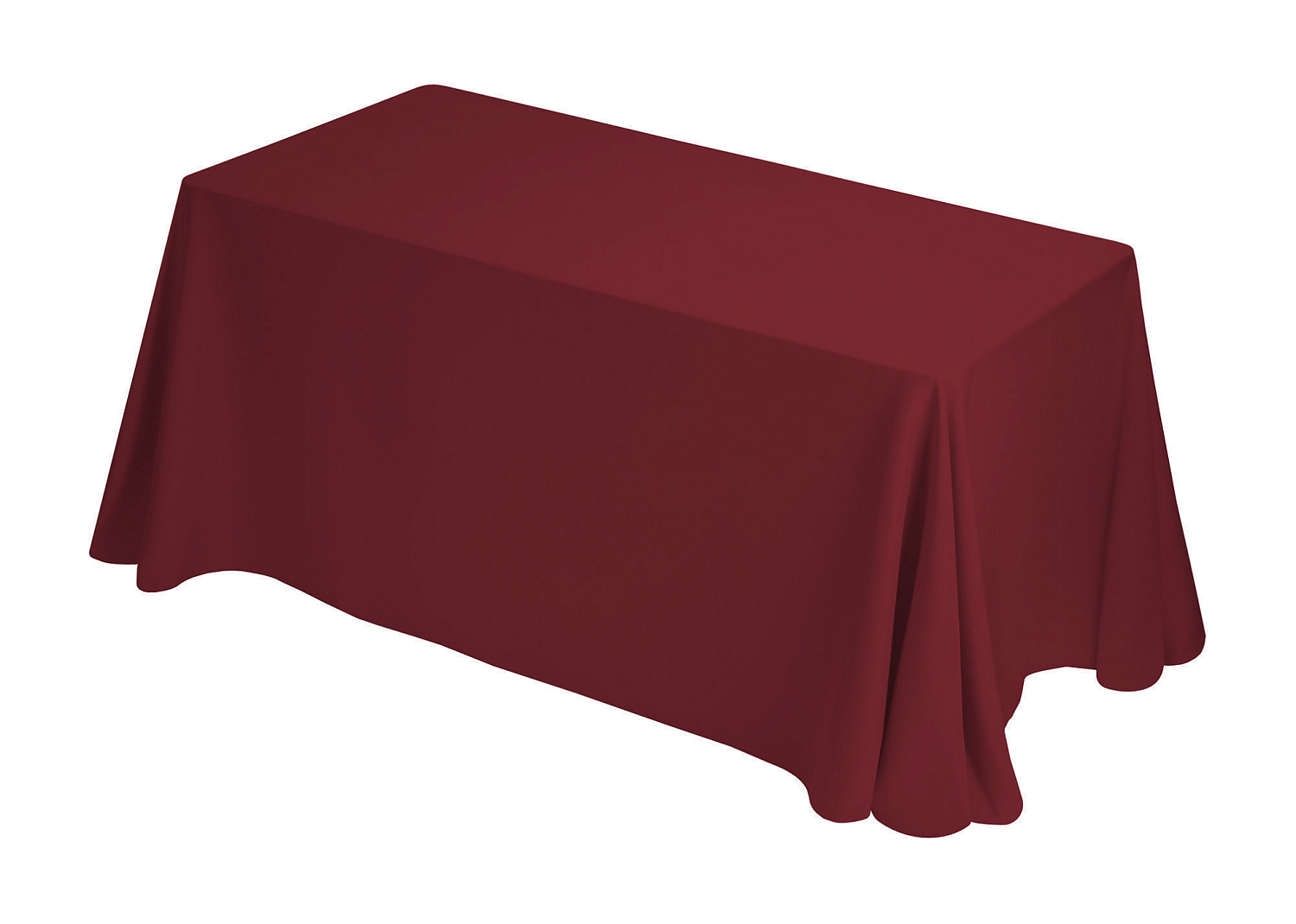 Rechteckige Tischdecke - Bordeauxrot